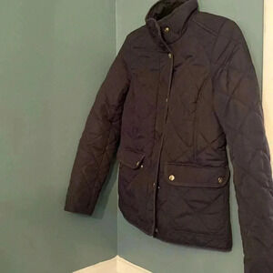 J. Crew navy blue quilted jacket - Xxs- long sleeve - great condition